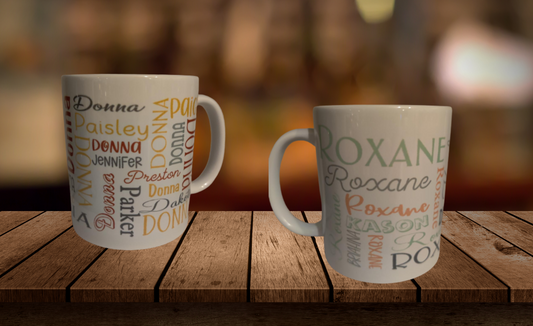 Custom Name Coffee Cups