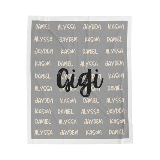 Personalized Name Plush Blanket